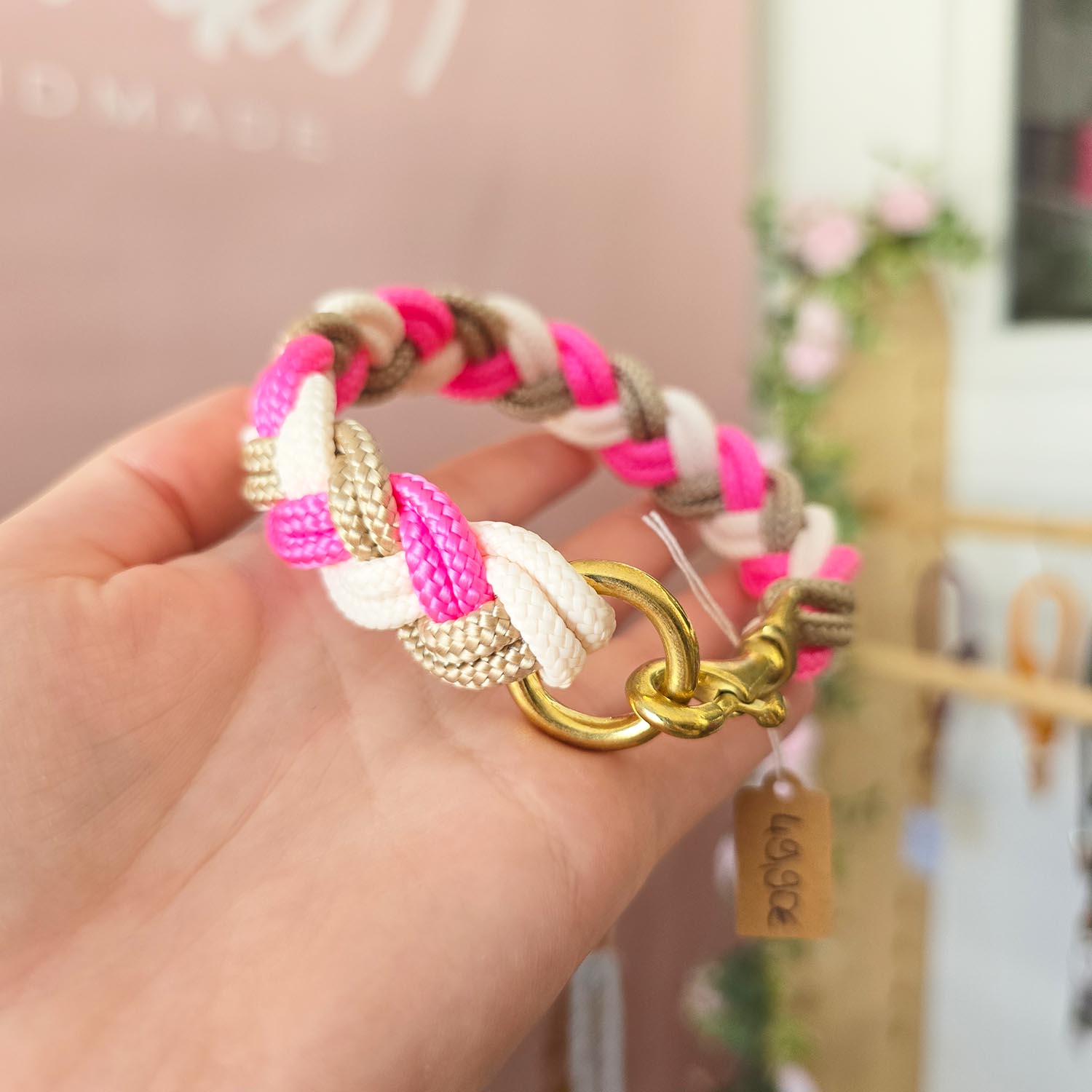 HU25cm Mini Mini Neon Rosa, Sahne, Beige