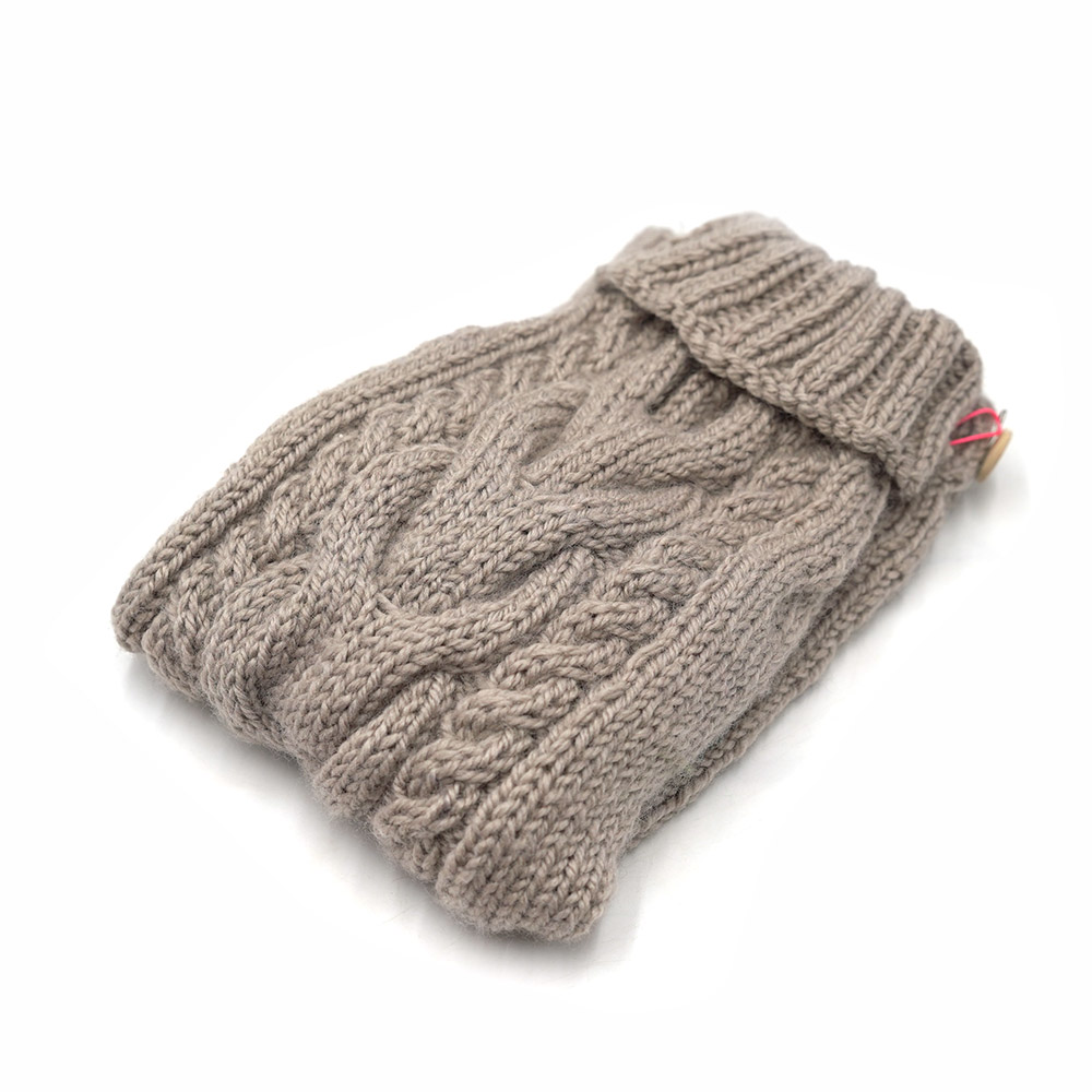 Pullover 34cm Tan (lang gestrickten Bauch)