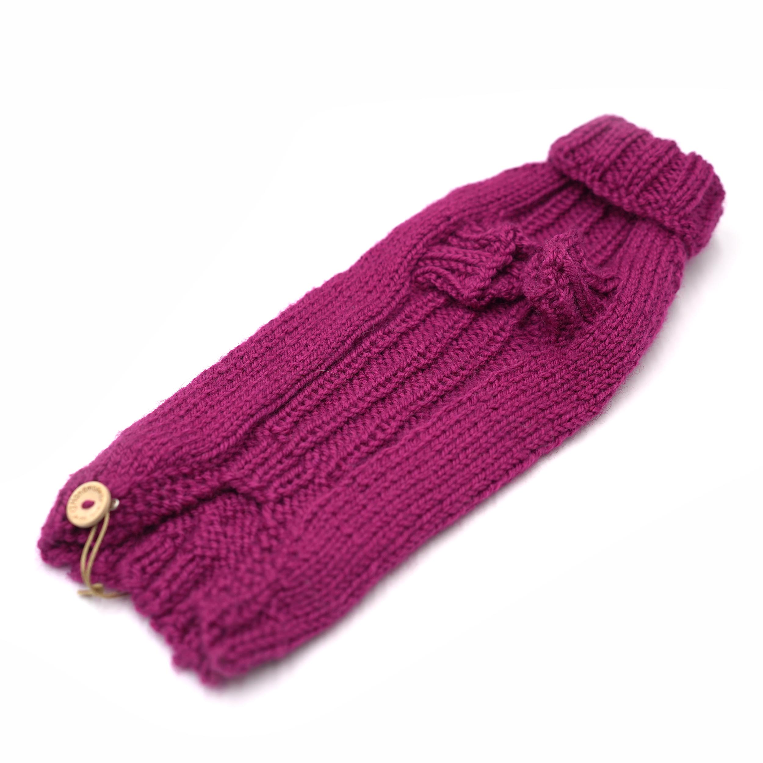 Pullover 34/35cm Beere Magenta (lang gestrickten Bauch)