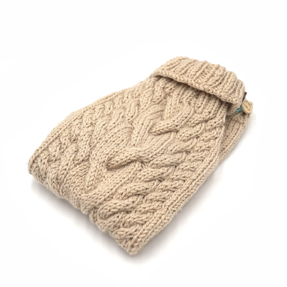 Pullover 42cm Beige (lang gestrickter Bauch)