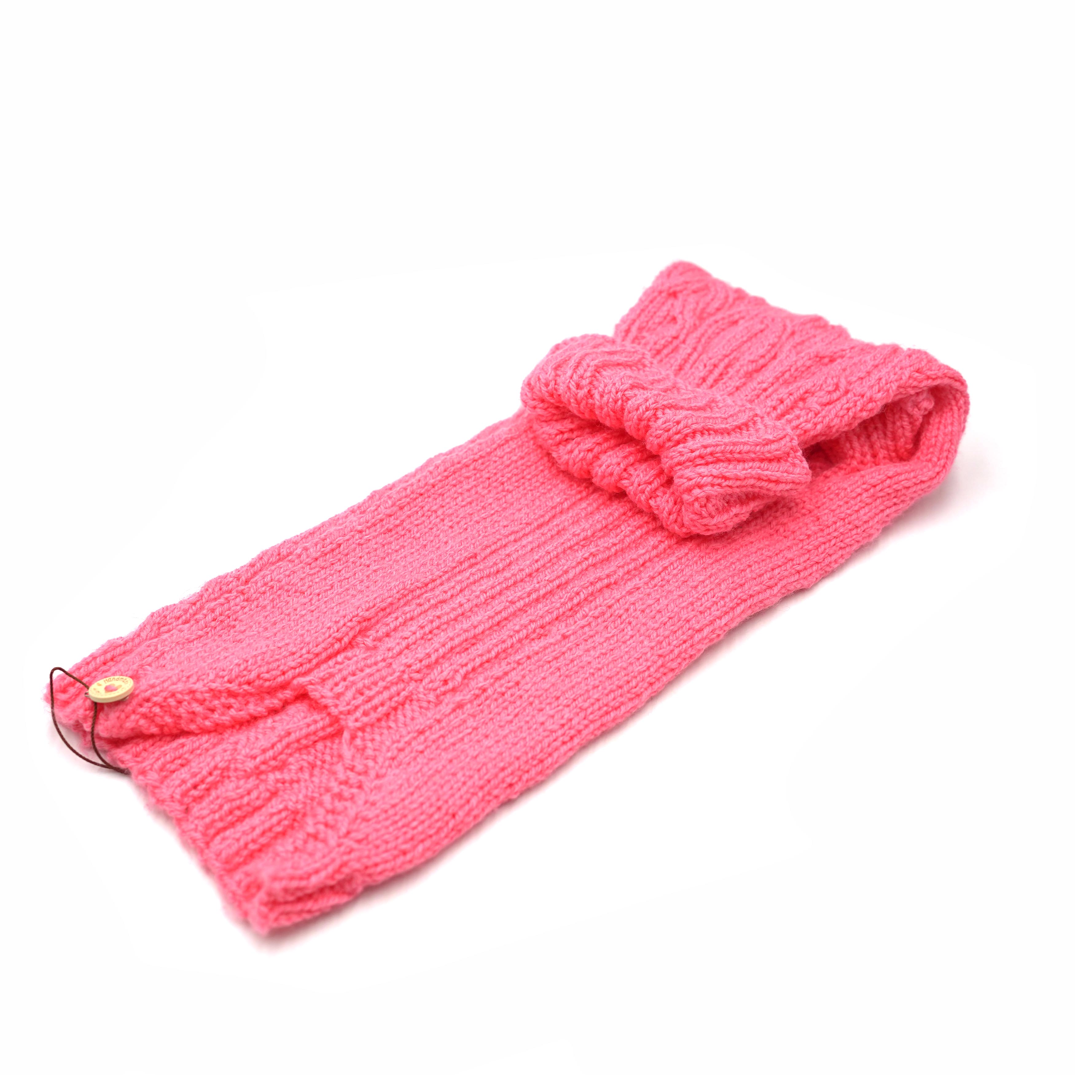 Pullover 48cm Neon Pink (lang gestrickten Bauch)