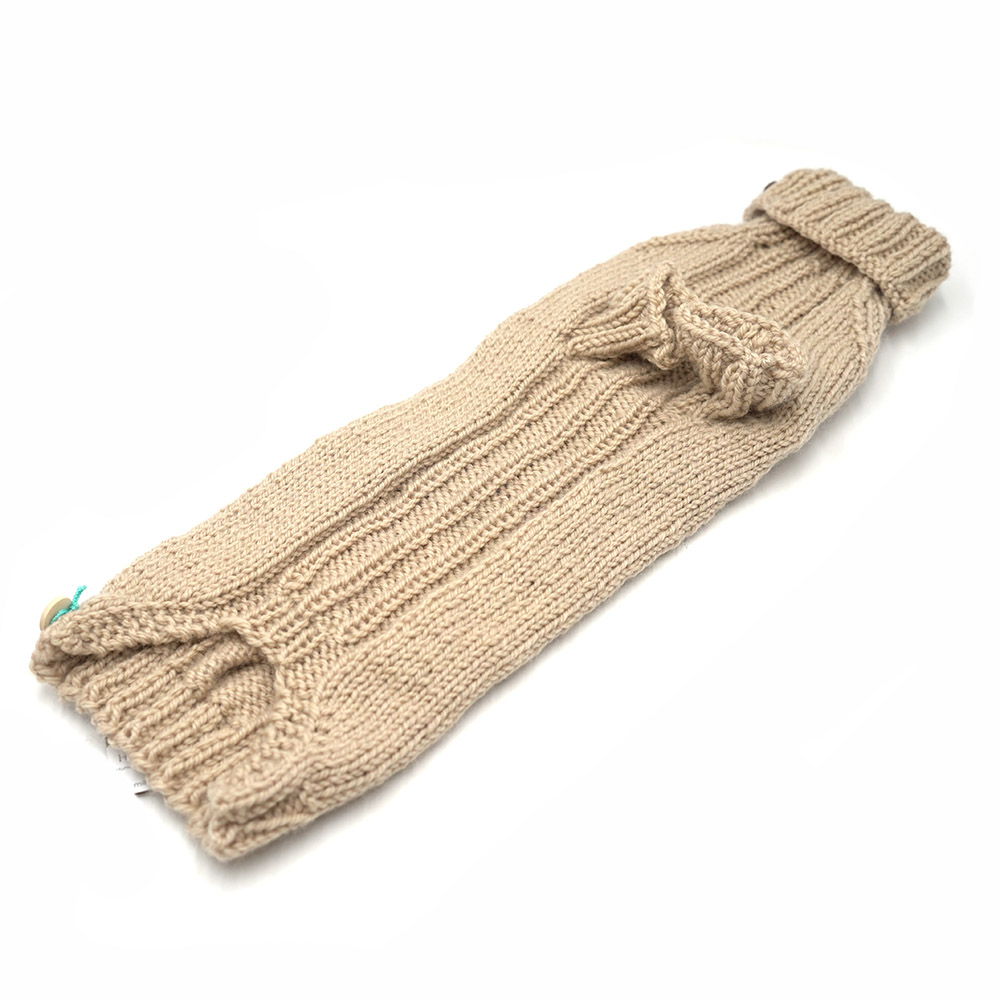 Pullover 42cm Beige (lang gestrickter Bauch)