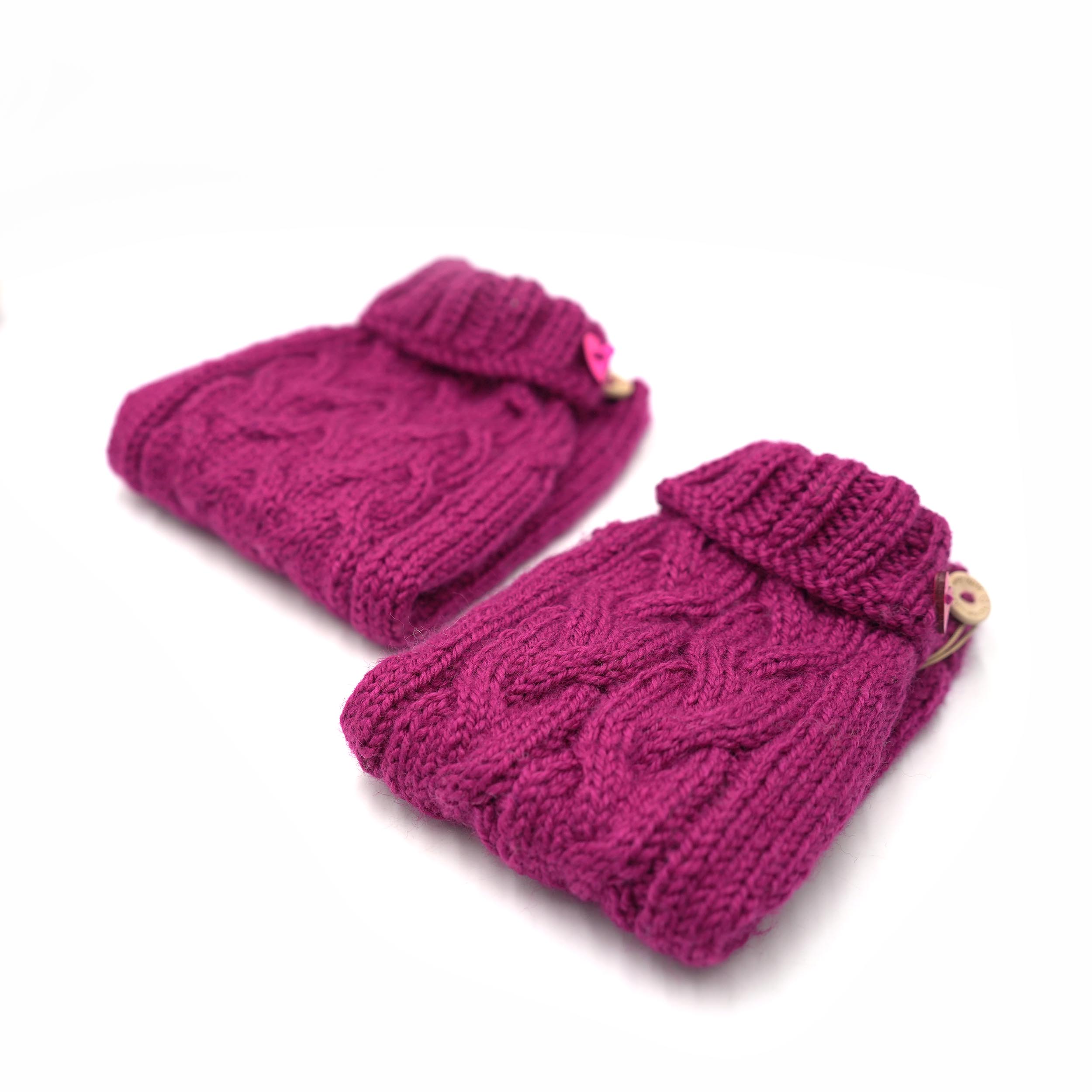 Pullover 34/35cm Beere Magenta (lang gestrickten Bauch)