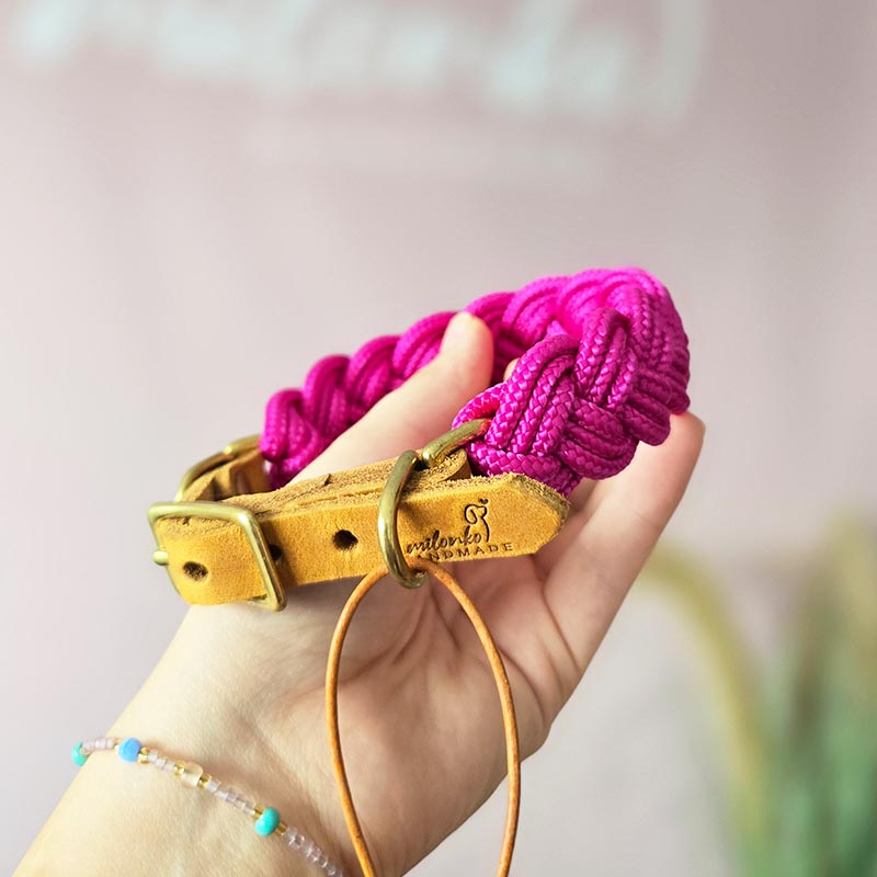 HU28,5-34cm Fuchsia geflochten