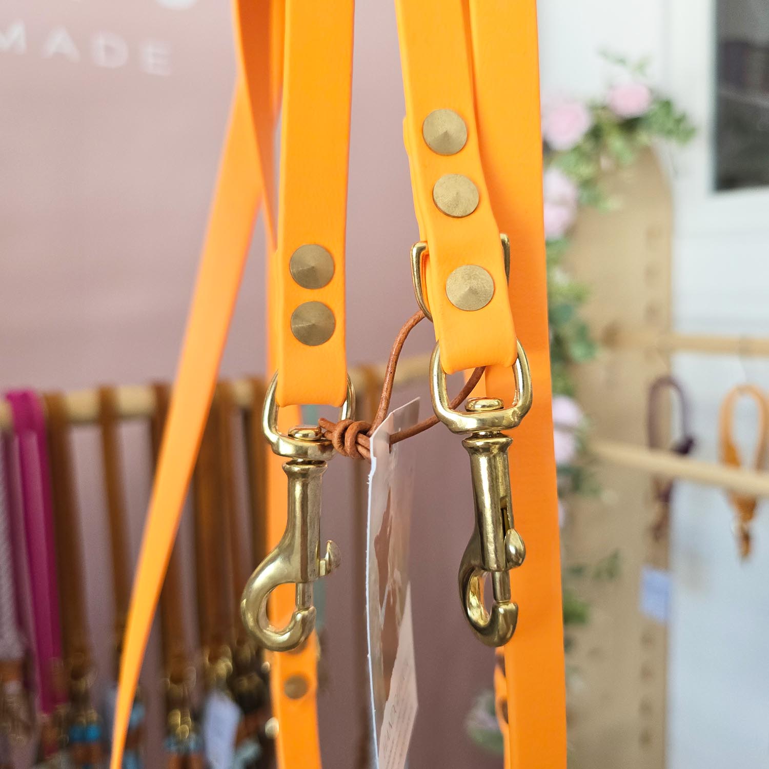 Biothaneleine Peach 2,3m (große Karabiner)