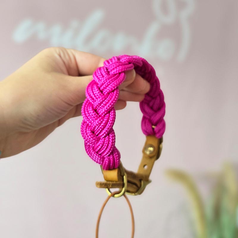 HU28,5-34cm Fuchsia geflochten