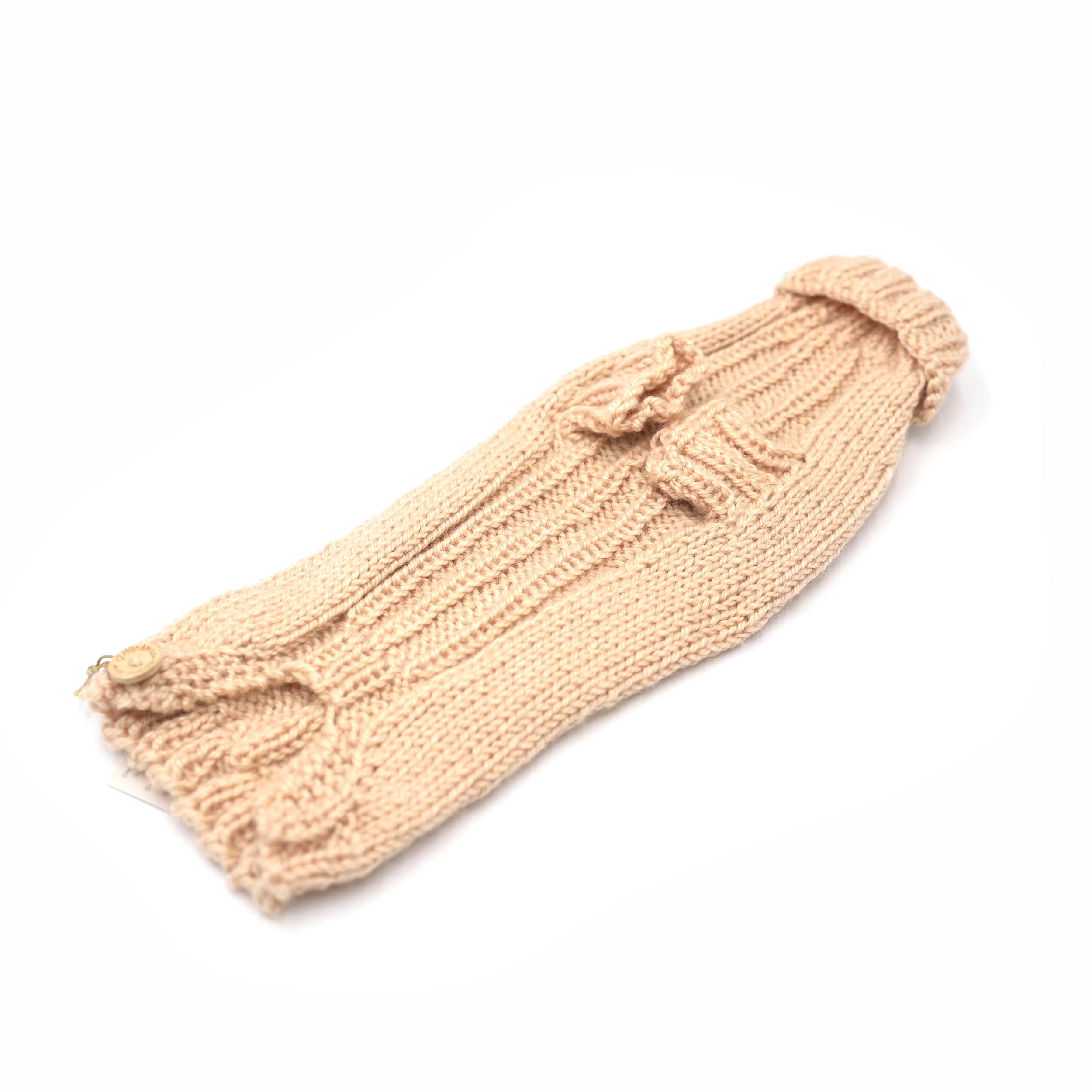 Pullover 32cm Shiny gold (lang gestrickten Bauch)