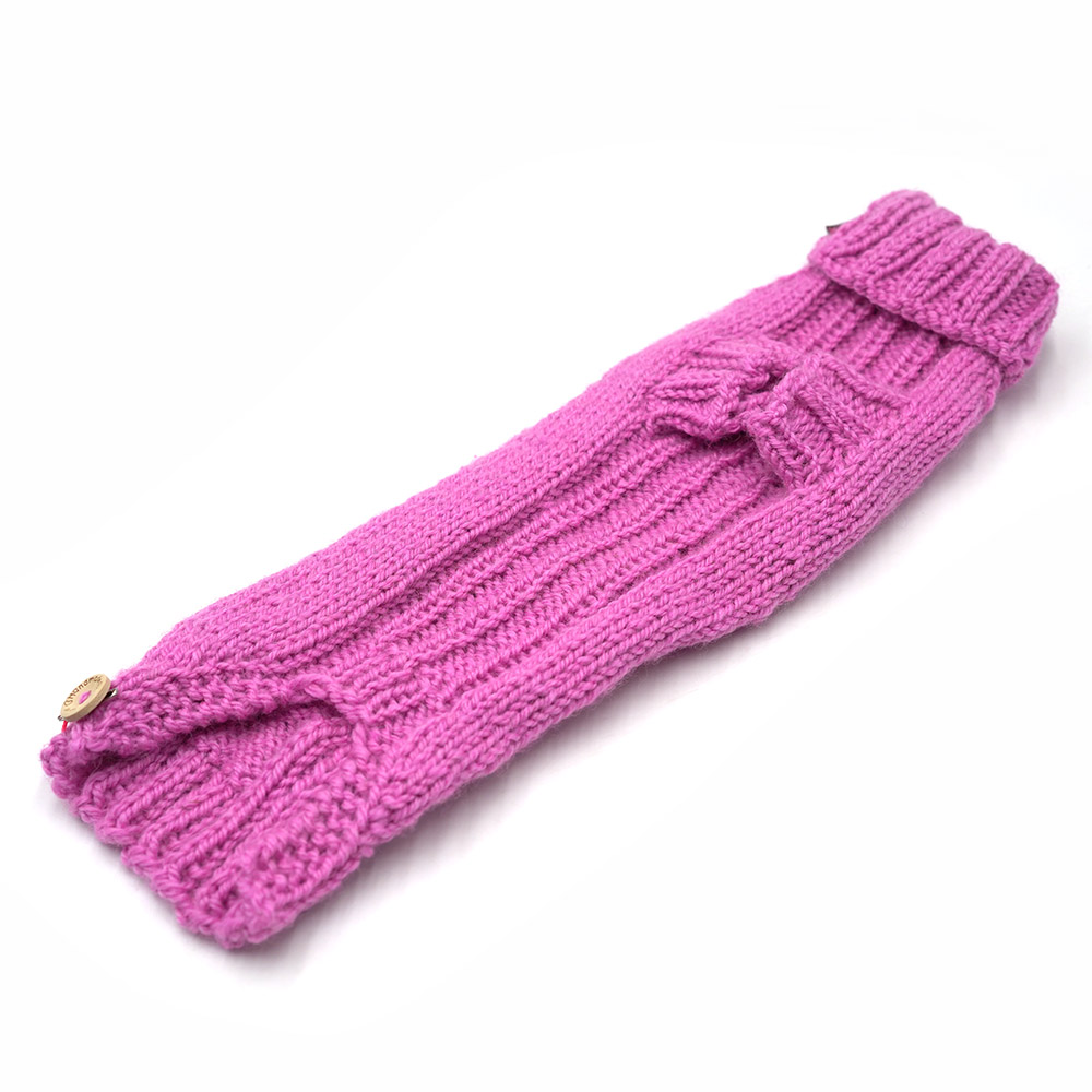 Pullover 35cm Granny Rosa Dackel (lang gestrickten Bauch)