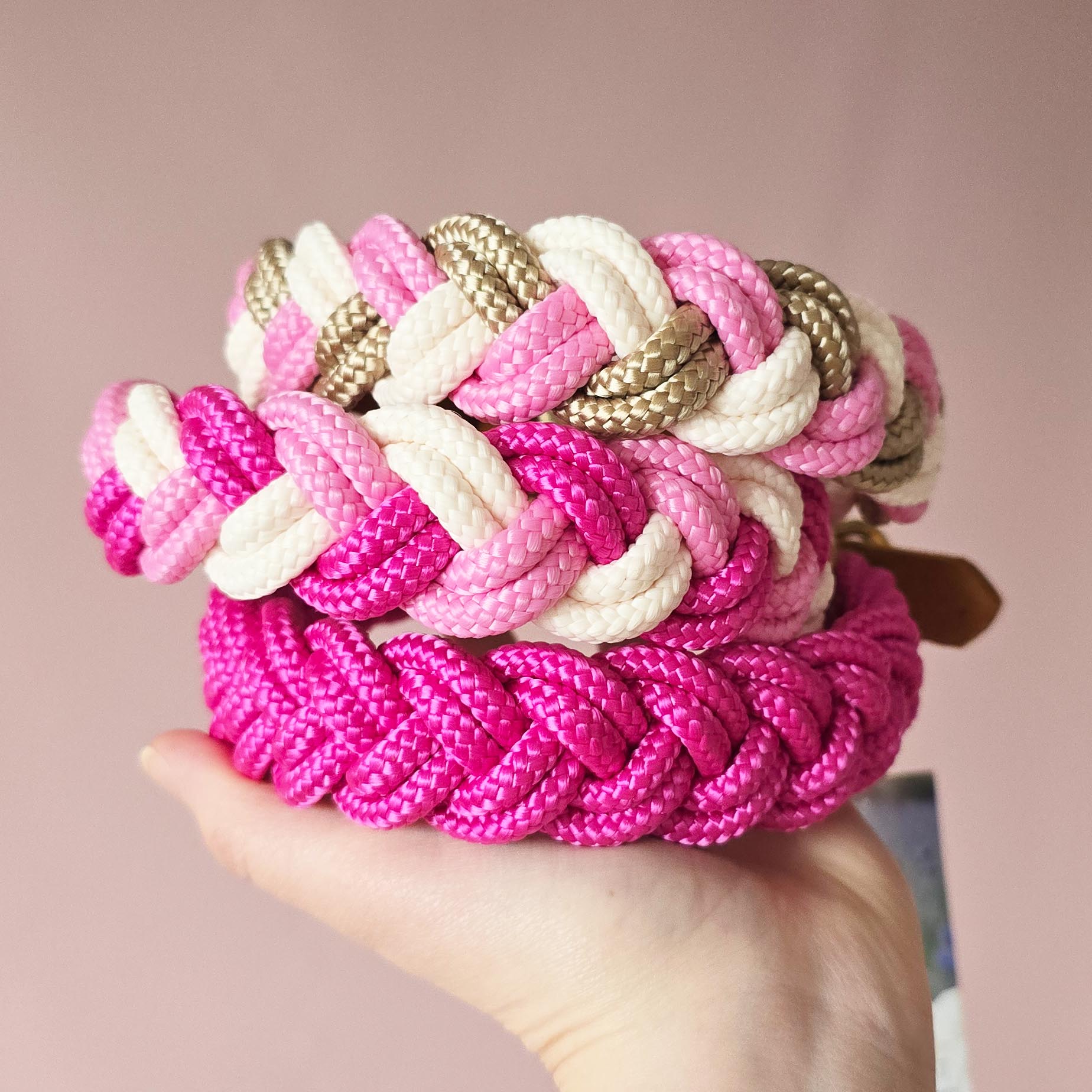 HU22-28cm Fuchsia, Rose Rosa und Sahne