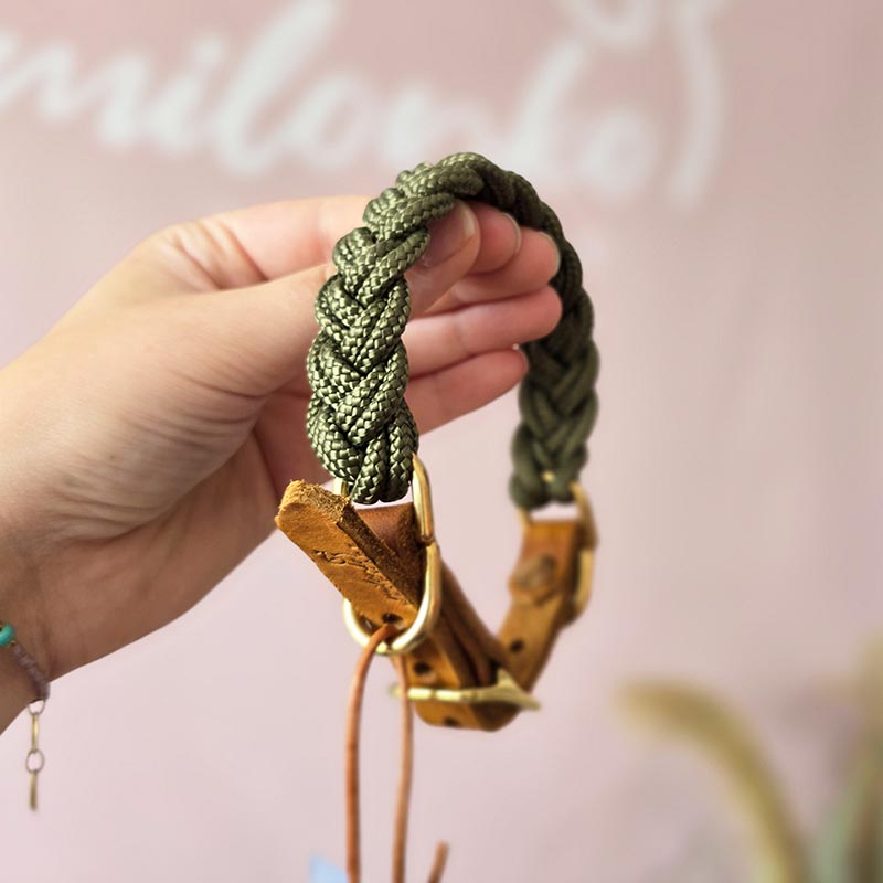 HU22-28cm Olive geflochten