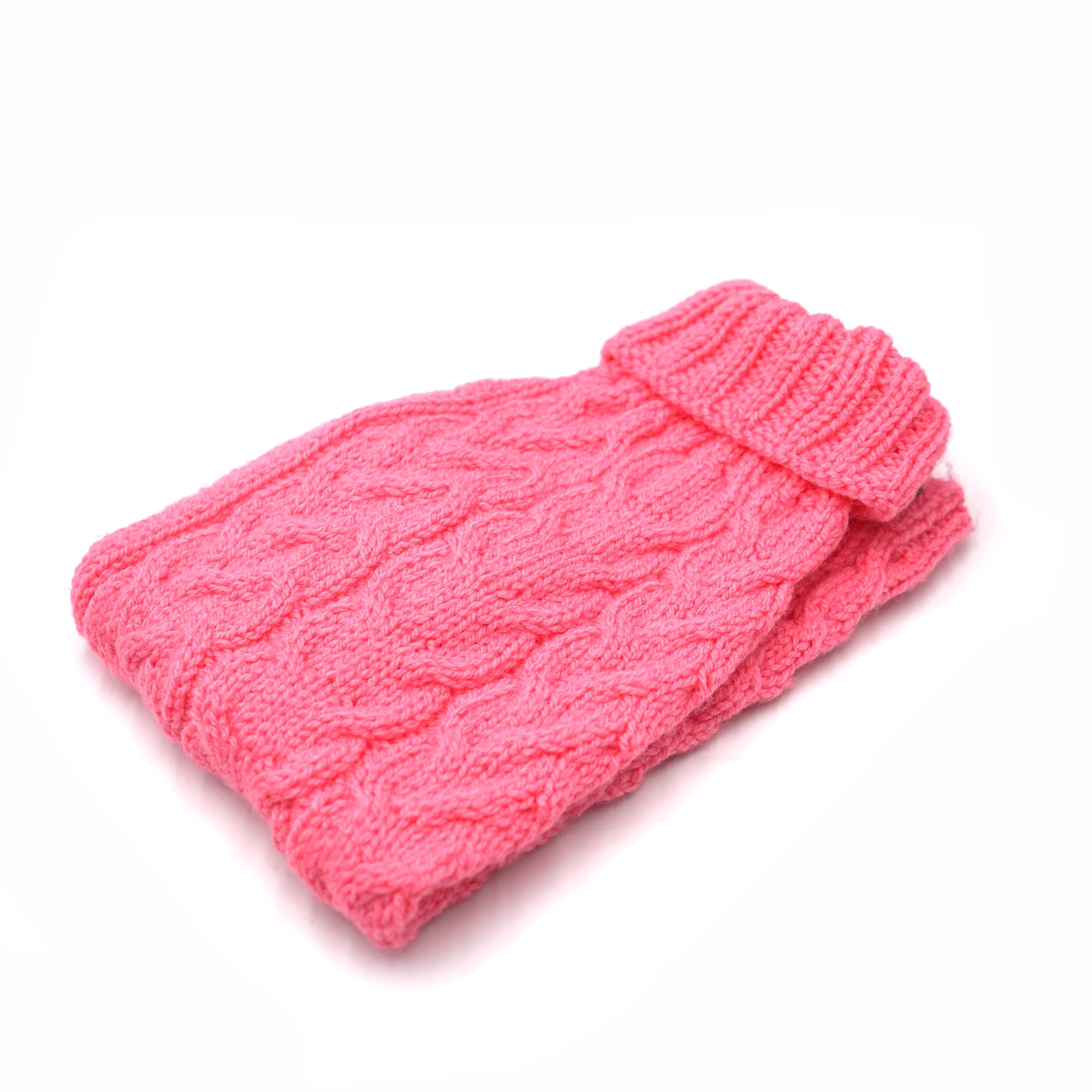 Pullover 48cm Neon Pink (lang gestrickten Bauch)