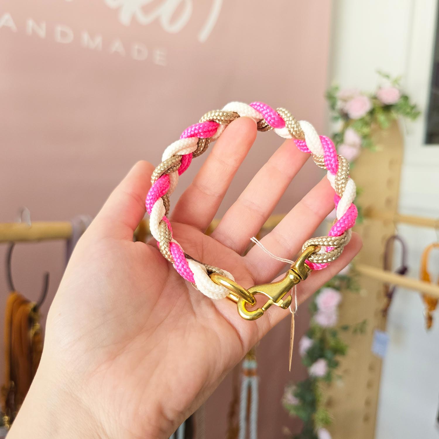 HU25cm Mini Mini Neon Rosa, Sahne, Beige
