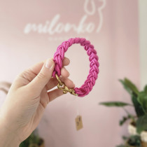 HU23cm Mini Mini geflochten Fuchsia