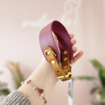 HU36-44cm Aubergine Biothanehalsband