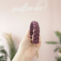 HU23,5cm Mini Mini geflochten Aubergine