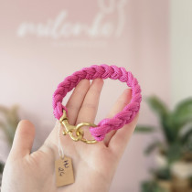 HU23cm Mini Mini geflochten Fuchsia