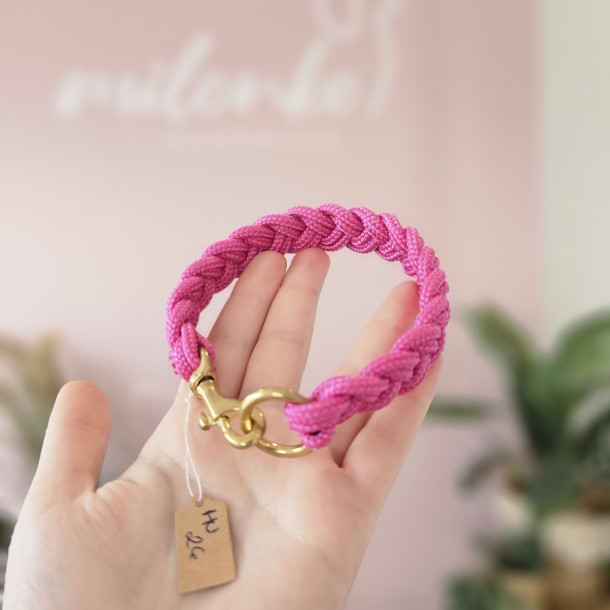 HU23cm Mini Mini geflochten Fuchsia