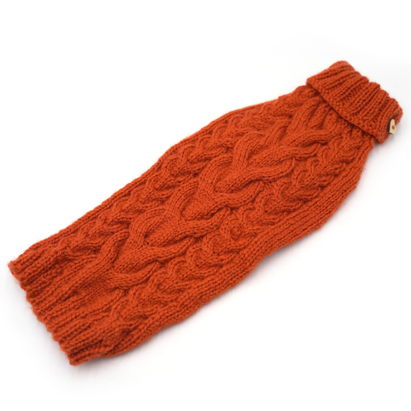 Pullover 40cm Orange (lang gestrickten Bauch)