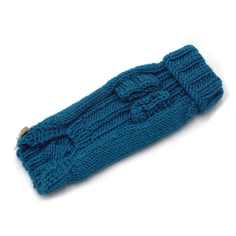 Pullover 20cm Blau (lang gestrickten Bauch)