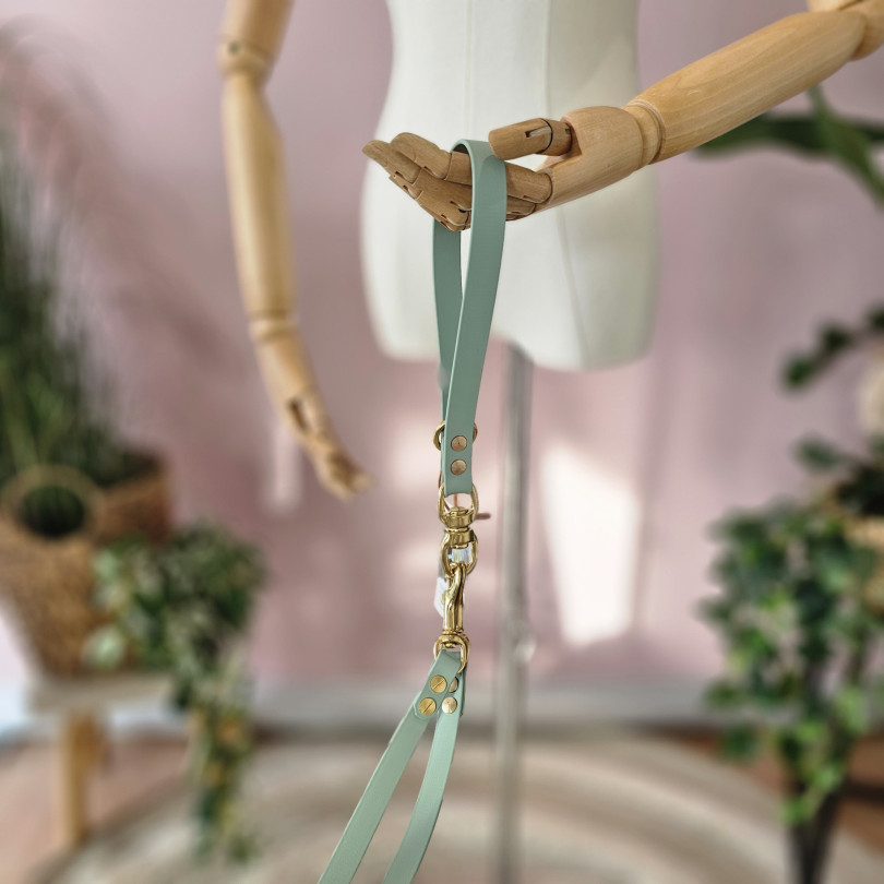 Koppellhandschlaufe Biothane Olive (großer Wirbel)